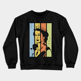 Queen Elizabeth - retro colors Crewneck Sweatshirt